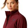 ARIAT Women’s New Team Softshell Jacket, Black(Tawny Port/Baja)