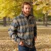 ARIAT mens Wesley Sweater(Brindlewood Serape Print)