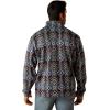 ARIAT mens Wesley Sweater(Jetty Gray Serape Print)