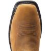 Ariat Men’s 10in Sierra Shock Shield Brown Wide Square Toe H2O Steel Toe Pull on Work Boot(Distressed Brown)