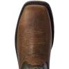 Ariat Men’s Workhog Wide Square Toe Csa Metguard Composite Toe Work Boot(Ridge Brown/Moss Green)
