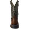 Ariat Men’s Workhog Wide Square Toe Csa Metguard Composite Toe Work Boot(Ridge Brown/Moss Green)