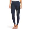 ARIAT Women’s Eos Moto Knee Patch Tight(Navy)