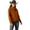 ARIAT Women’s New Team Softshell Jacket, Black(Chestnut Horse)