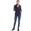 ARIAT Women’s New Team Softshell Jacket, Black(Navy/Red)