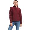 ARIAT Women’s New Team Softshell Jacket, Black(Zinfandel/Carmen Geo)