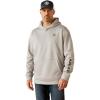 ARIAT mens Tek Fleece 2.0 Camo Pocket Hoodie(Grey Heather)