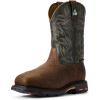 Ariat Men’s Workhog Wide Square Toe Csa Metguard Composite Toe Work Boot(Ridge Brown/Moss Green)