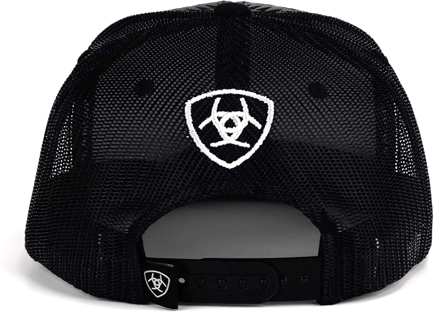 imageARIAT Youth Flat Bill Cap with Aztec Pattern Black