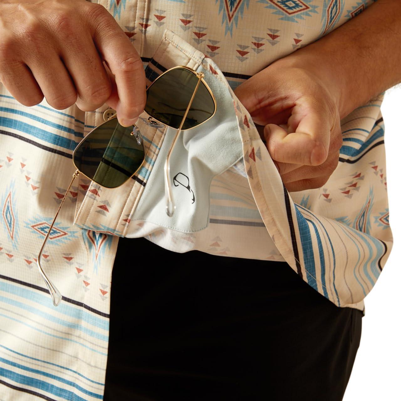 imageAriat Mens Taupe Grey Venttek Short Sleeve ShirtMoonbeam