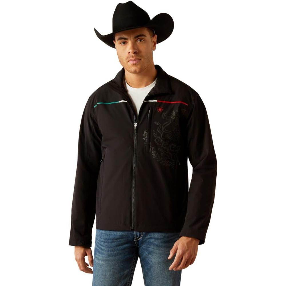 imageARIAT Men Pioneer Stretchshell Mexico JacketBlack