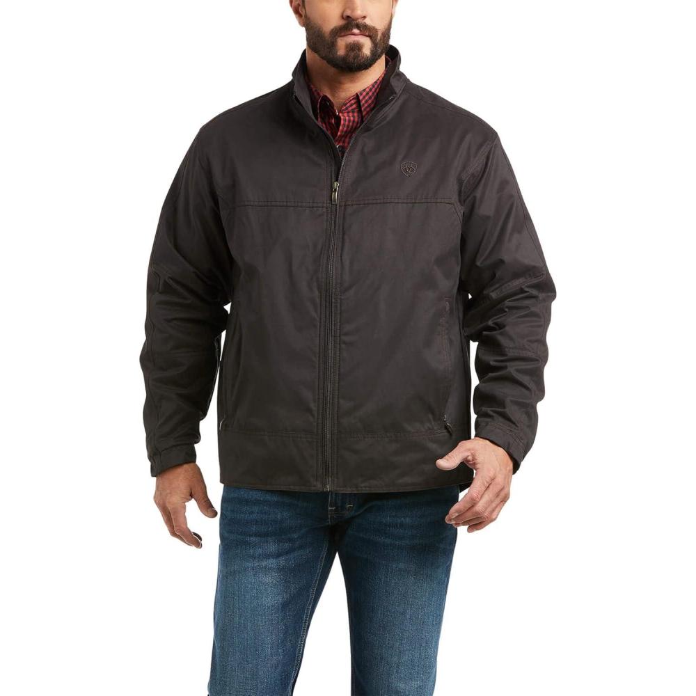 imageARIAT Mens Grizzly Canvas Lightweight JacketEspresso