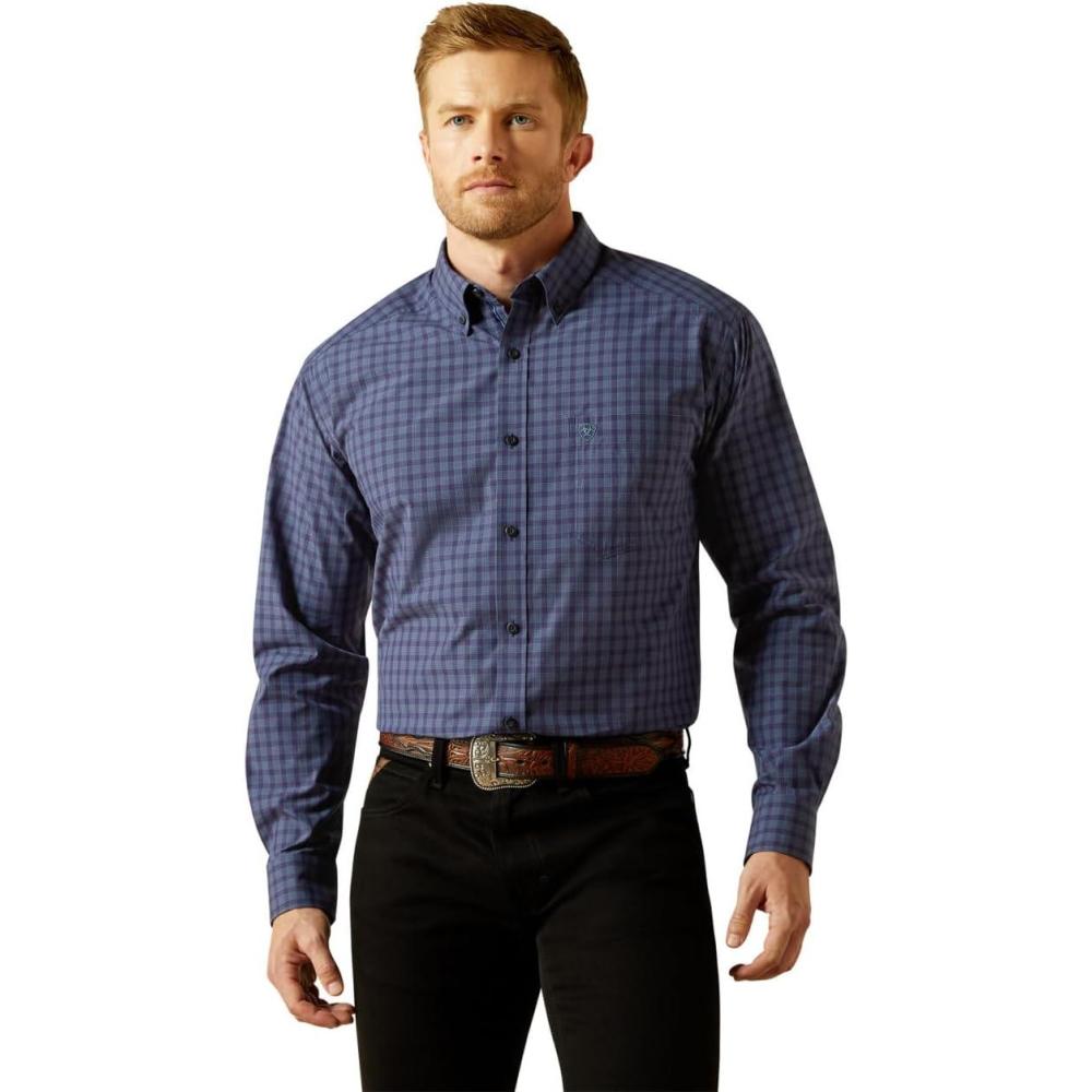 imageARIAT Mens Pro Series Tate Classic Fit ShirtNavy