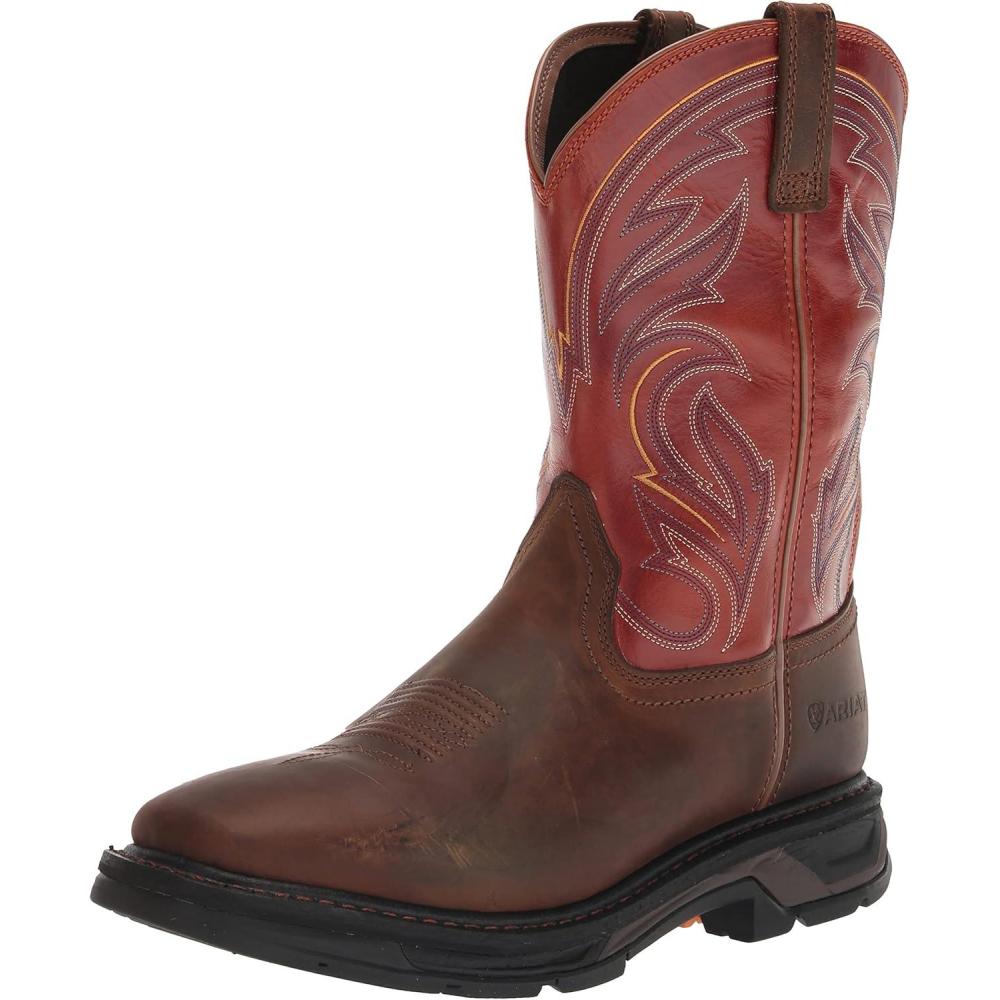 imageARIAT mens Workhog Xt Cottonwood Work BootDark EarthBrick