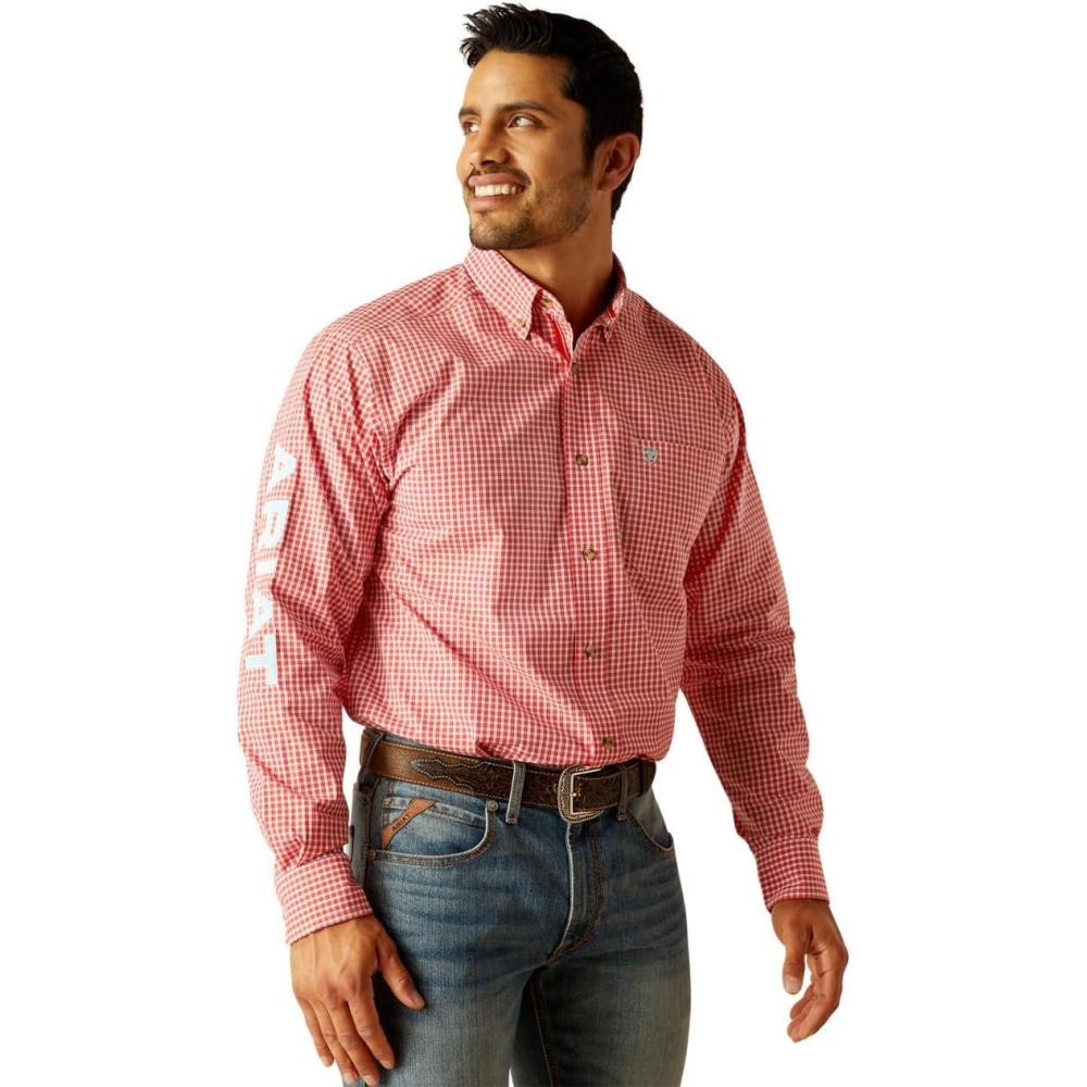 imageAriat Mens Pro Series Gradon Classic Fit ShirtRed
