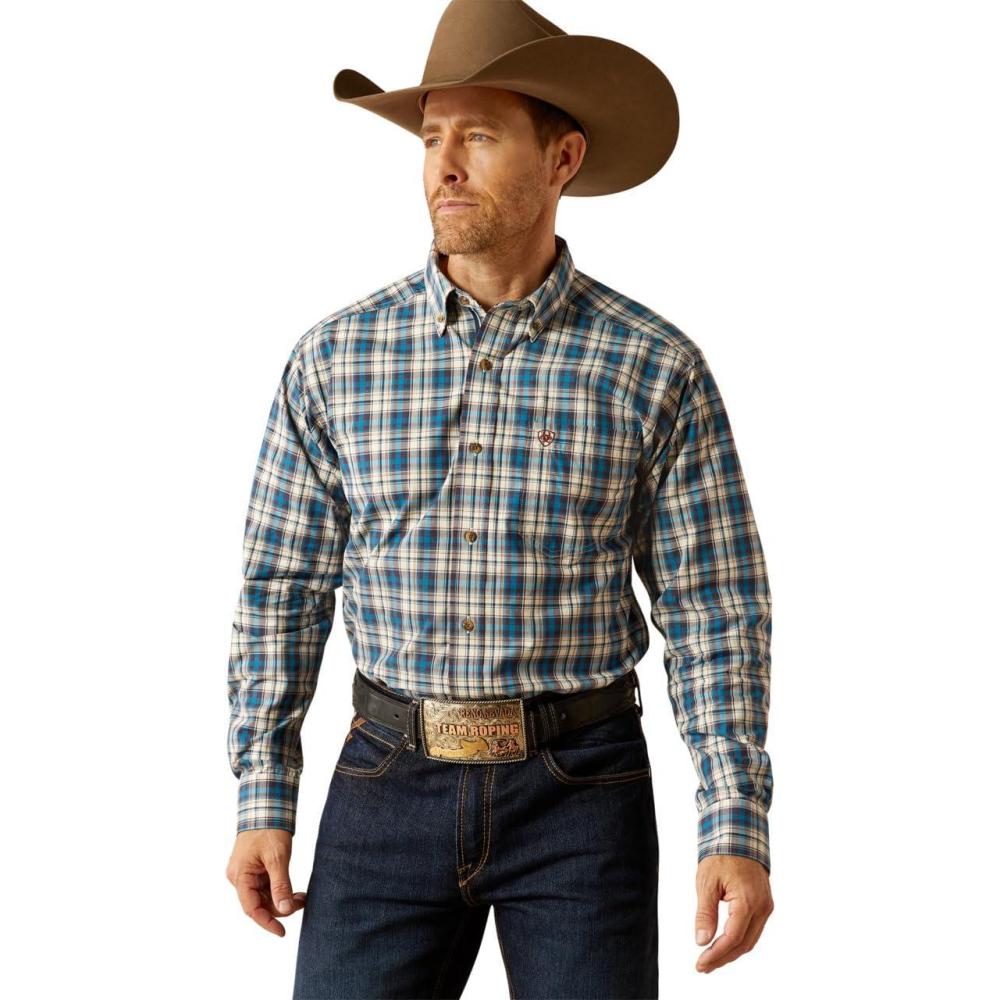 imageAriat Mens Pro Series Gradon Classic Fit ShirtTeal