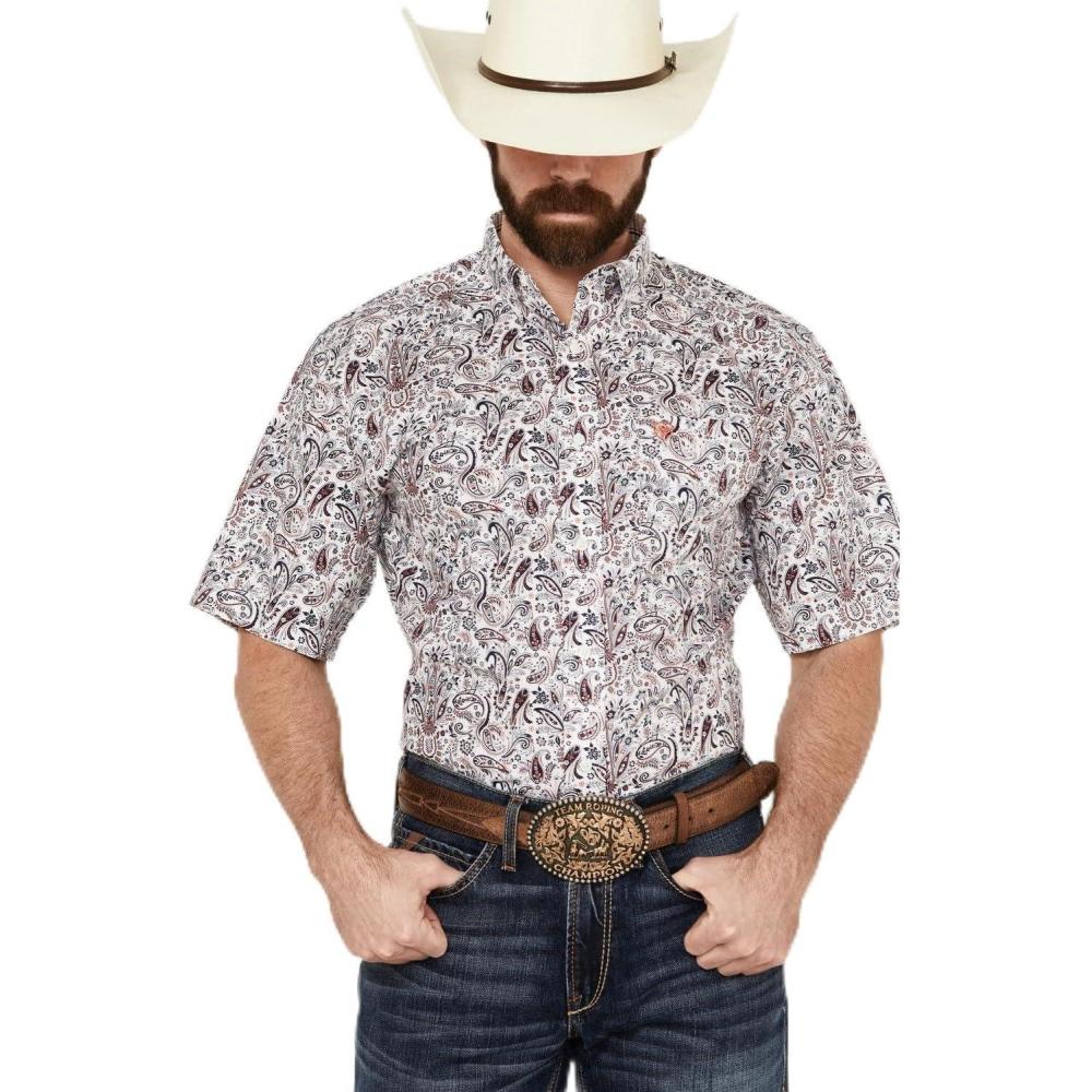 imageAriat Mens Wrinkle Free Whitaker Classic Fit ShirtPeacoat