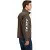 ARIAT Men’s New Team Softshell Mexico Water Resistant Jacket(Banyan_bark_heather)