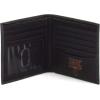 ARIAT Men’s Pebbled Bull Hide Leather Bifold Wallet (Black)(Black)