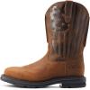 ARIAT Men’s Sierra Shock Shield Patriot Steel Toe Work Boot Western(Distressed Brown)