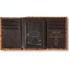 ARIAT Men’s Tri-Fold Ostrich Print Floral Embossed Wallet – A3553202 One Size