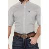 ARIAT Mens Wrinkle Free Bear Classic Fit Shirt(White)