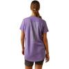 ARIAT Womens Rebar Cottonstrong Roughneck Graphic T-Shirt(Paisley Purple)