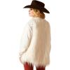 ARIAT womens Fae Faux Fur Vest(Coconut Milk)