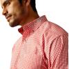Ariat Men’s Pro Series Gradon Classic Fit Shirt(Red)
