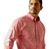 Ariat Men’s Pro Series Gradon Classic Fit Shirt(Red)