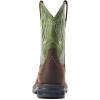 Ariat Men’s Sierra Shock Shield Steel Toe Work Boot(Dark Brown/Grass Green)
