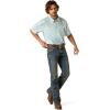 Ariat Mens Taupe Grey Venttek Short Sleeve Shirt(Blue)