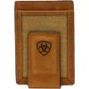ARIAT Men’s Canvas Bifold Money Clip with Magnetic Flap(Bifold)