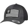 ARIAT Men’s Flexfit Amerian Flag Patriot Snapback Baseball Cap(Charcoal)