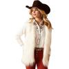 ARIAT womens Fae Faux Fur Vest(Coconut Milk)