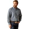 Ariat Mens Pro Series Gannon Fitted Shirt(Sky Blue)