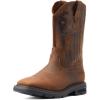 Ariat Men’s Sierra Shock Shield Brown Patriot 11″ Work Boots(Distressed Brown)