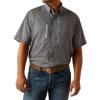 Ariat Mens Taupe Grey Venttek Short Sleeve Shirt(Skyride)