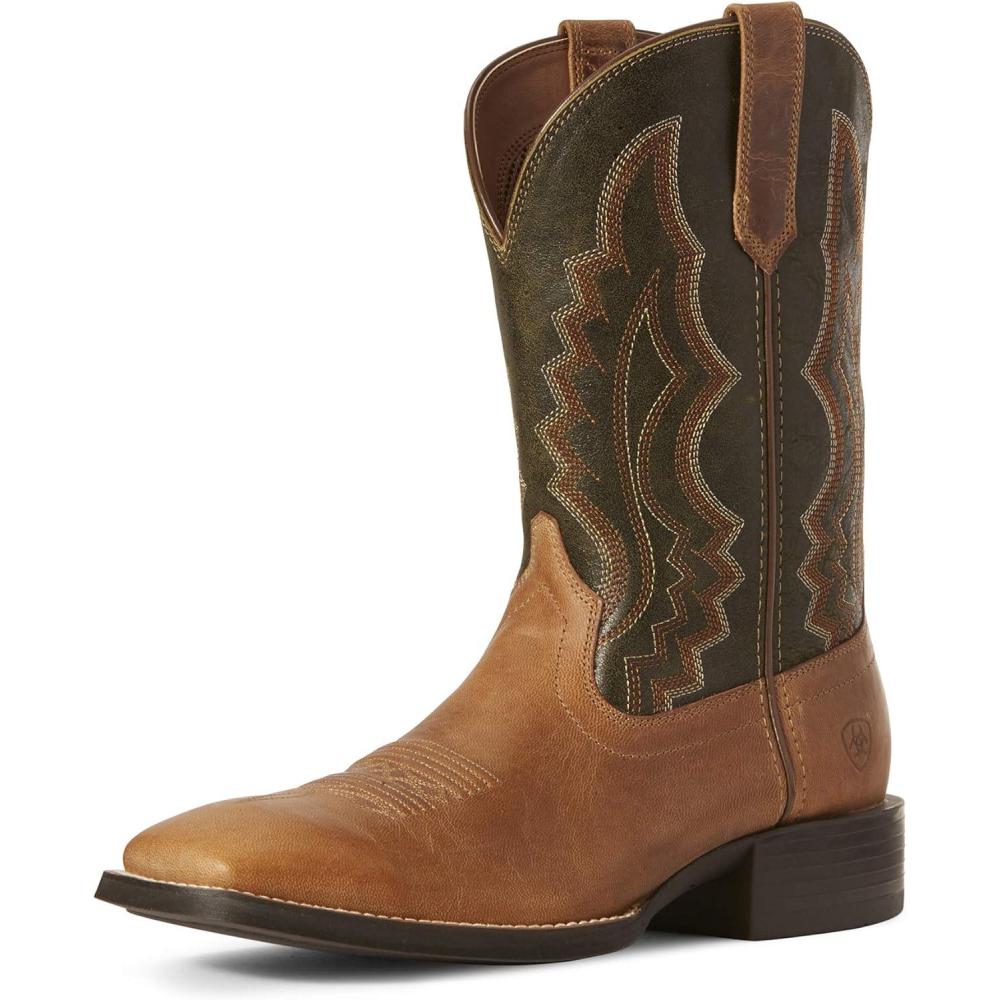 imageARIAT Sport Riggin Mens BootSassy BrownBravo Brown