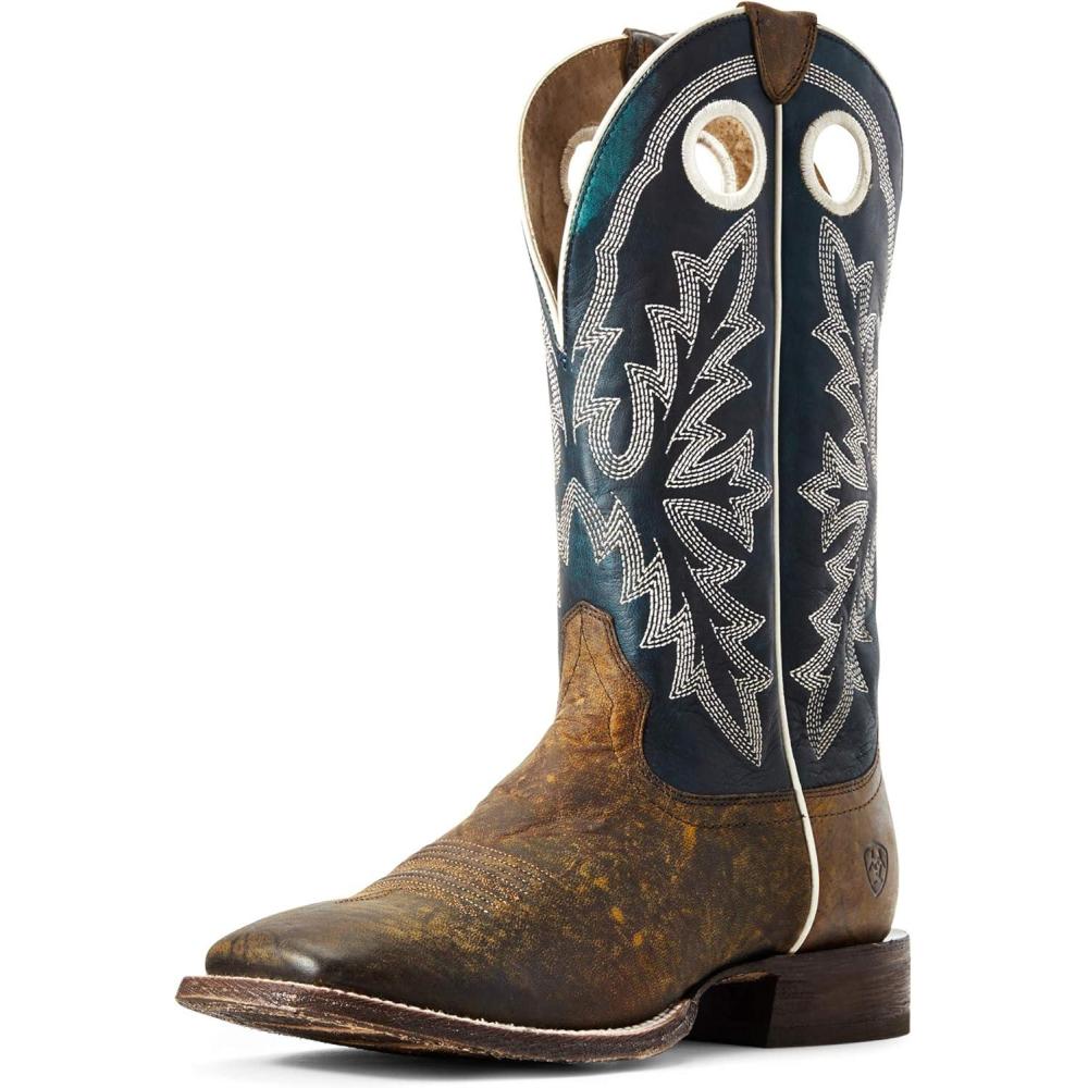 imageAriat Mens Circuit Striker Western Cowboy BootWoodsmokeDeep Azul