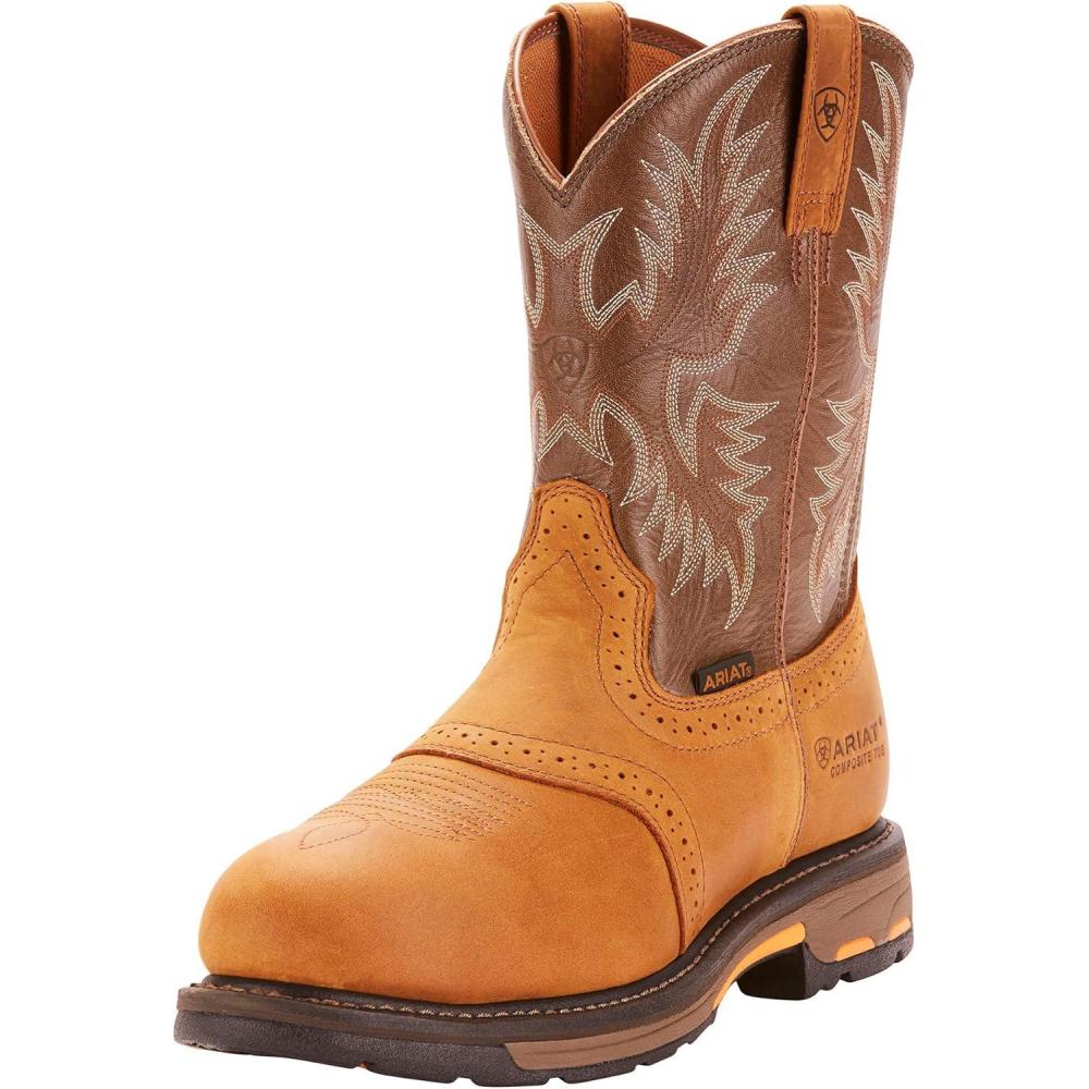 imageAriat Mens Venttek Narrow Square Toe Ultra Western BootAged BarkArmy Green