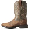 ARIAT Amos Mens Boot(Sorrel Crunch/Army Green)