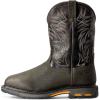 ARIAT Men’s Workhog Wide Square Waterproof Metguard Composite Toe Work Boot(Bruin Brown/Crazy Black)