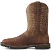 Ariat Men’s Groundbreaker Wide Square Toe Steel Toe Work Boot(Brown)