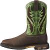 Ariat Men’s Workhog Wide Square Toe Work Boot(Bruin Brown/Grass Green)