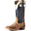ARIAT mens Real Deal Western BootWestern Boot(Dusted Wheat)