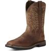 Ariat Men’s Groundbreaker Wide Square Toe Steel Toe Work Boot(Brown)