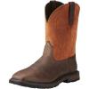 Ariat Men’s Groundbreaker Wide Square Toe Steel Toe Work Boot(Brown/Ember)