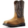 Ariat Men’s Sierra Wide Square Toe Steel Toe Work Boot(Aged Bark)