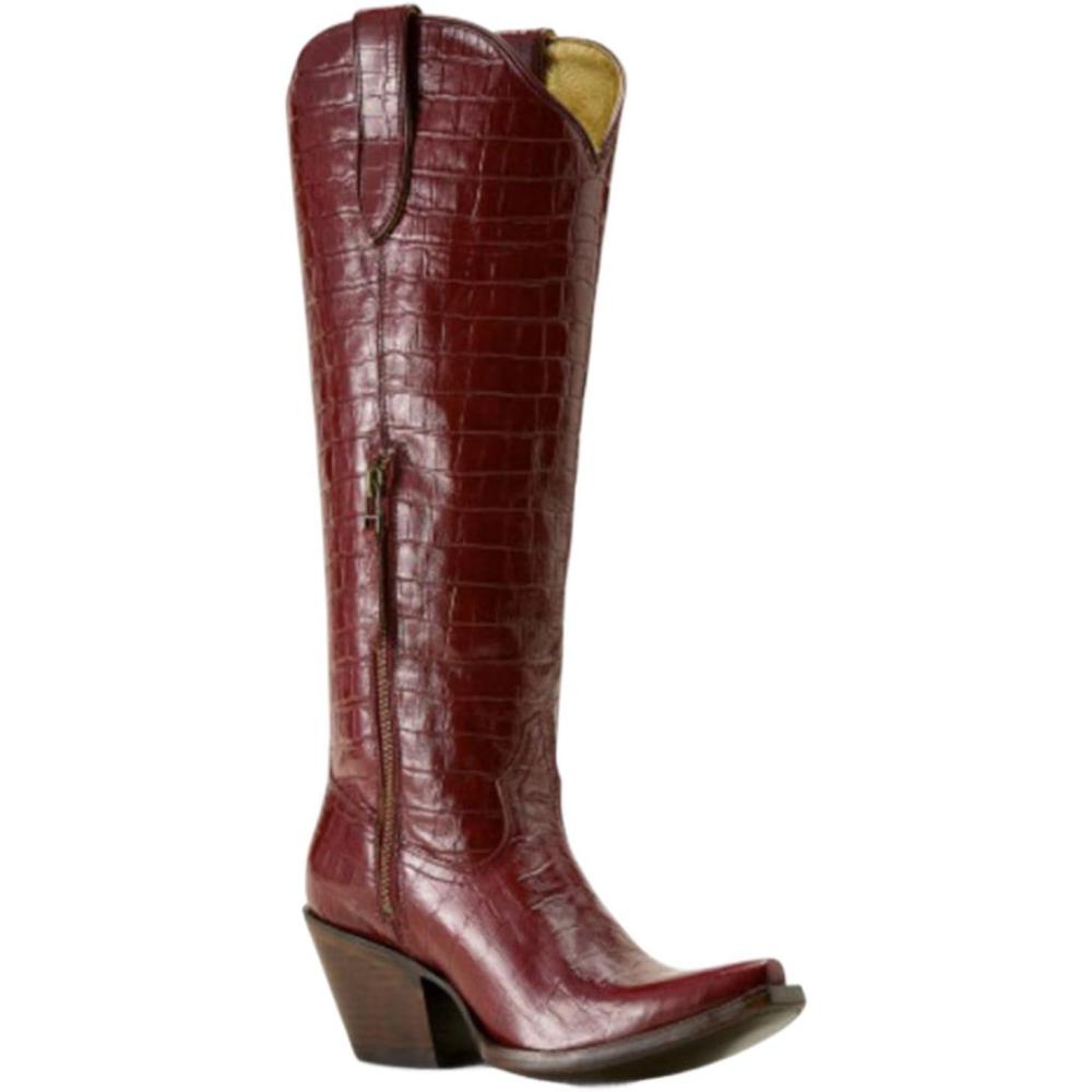 imageARIAT womens CasanovaLuxe Dubonnet Croc Print